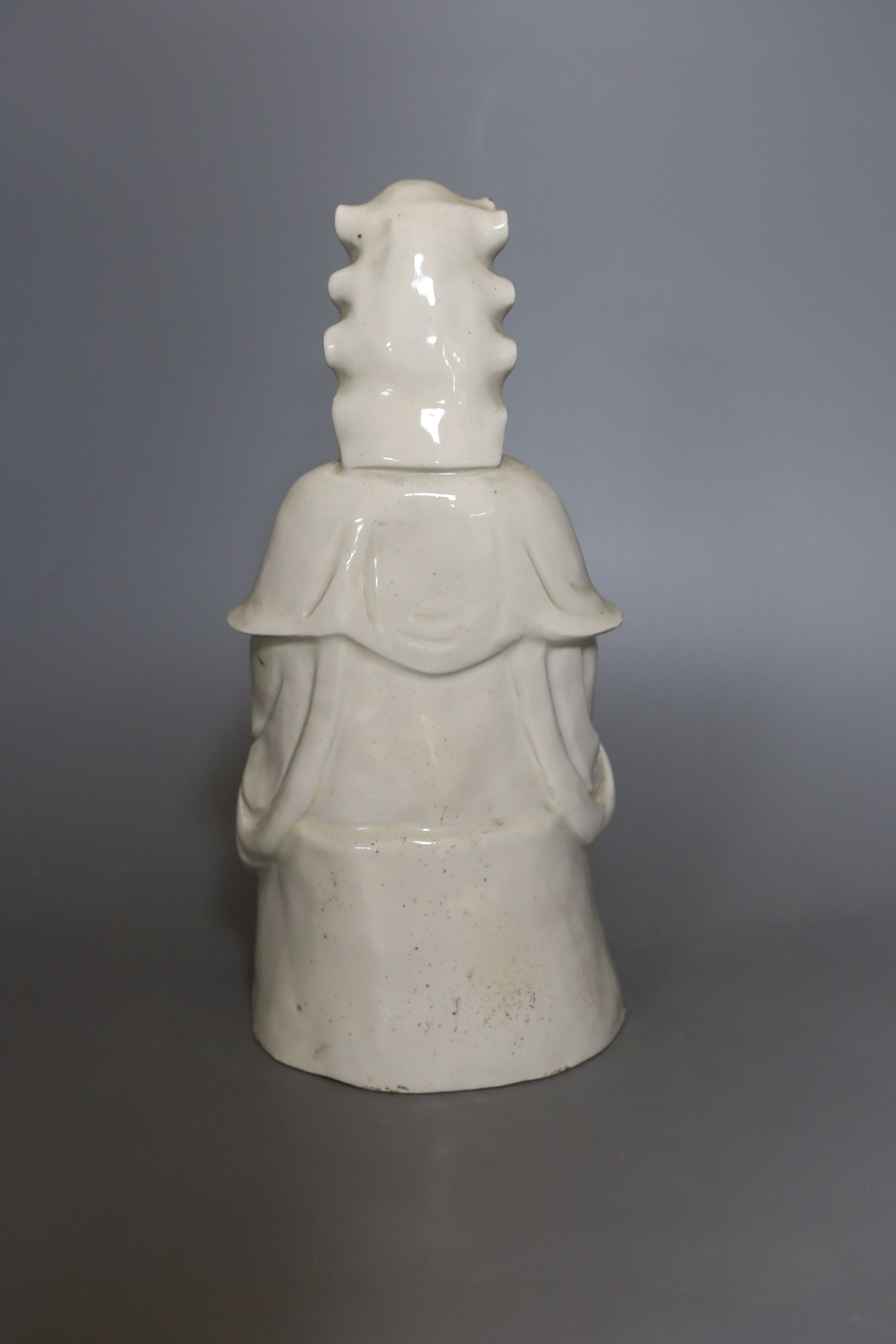 A Chinese blanc de chine figure of Guanyin- 29cm tall